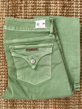 Hudson Crop Baby Beth Bootcut 27” Inseam Limited Edition Canyon Green Size 29